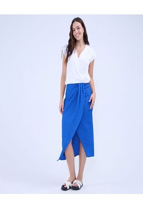 Blusa Para Mujer Manga Sisa Color Blanco Marca Ostu #40121089