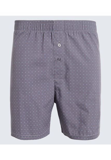 Pantaloncillo Para Hombre Boxer Bragueta Amplio Color Gris Marca Ostu #60000487