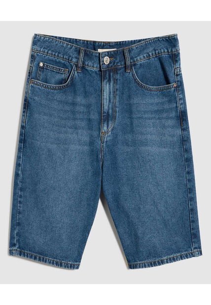 Bermuda Para Hombre  Color Azul Medio Marca Ostu #60100401