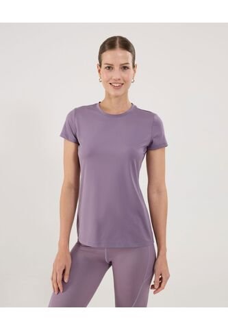 Camiseta Para Mujer Manga Corta Cuello Redondo Color Lila Marca Ostu #40092532 Ostu