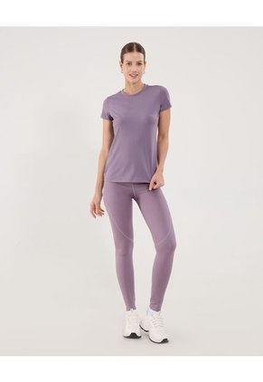 Camiseta Para Mujer Manga Corta Cuello Redondo Color Lila Marca Ostu #40092532