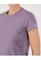 Camiseta Para Mujer Manga Corta Cuello Redondo Color Lila Marca Ostu #40092532 de Ostu