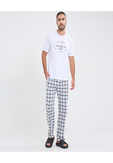 Pijama Para Hombre M/C P/L Color Negro Marca Ostu #60040194