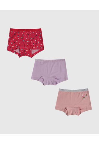Boxer Para Niña  Color Pack X Marca Ostu #90180062 Ostu