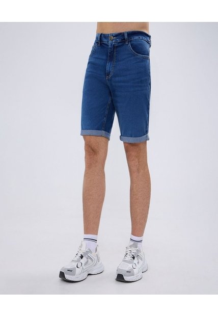 Bermuda Para Hombre  Color Azul Medio Marca Ostu #60100405