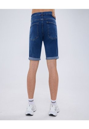 Bermuda Para Hombre  Color Azul Medio Marca Ostu #60100405