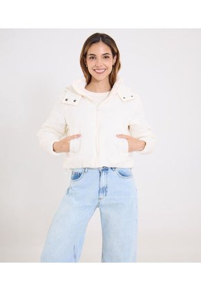 Chaqueta Para Mujer Acolchada Color Crema Marca Ostu #40080253