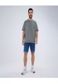 Bermuda Para Hombre  Color Azul Medio Marca Ostu #60100405 de Ostu
