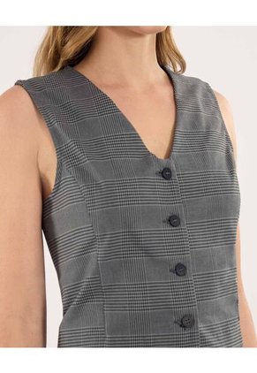 Chaleco Para Mujer Plano Color Negro Marca Ostu #40250024