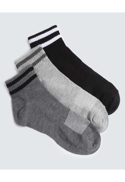 Medias Para Hombre Tobillera Color Gris Marca Ostu #60980287