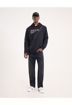 Buzo Para Hombre Hoodie Color Negro Marca Ostu #60060534