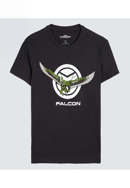 Camiseta Para Niño Manga Corta Cuello Redondo Color Negro Marca Ostu #80090266