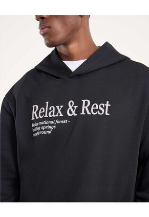 Buzo Para Hombre Hoodie Color Negro Marca Ostu #60060534