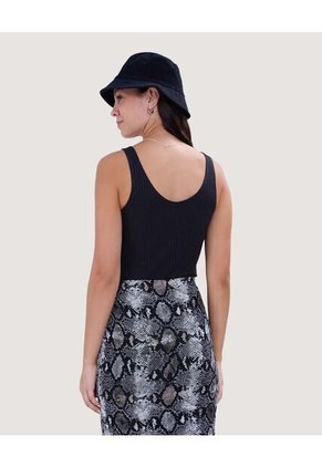 Camiseta Para Mujer Manga Sisa Cuello V Color Negro Marca Ostu #40092233