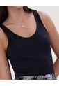 Camiseta Para Mujer Manga Sisa Cuello V Color Negro Marca Ostu #40092233 de Ostu