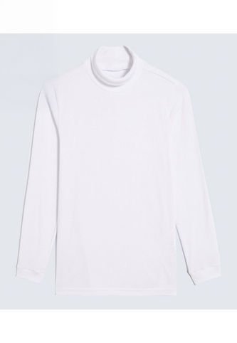 Camiseta Para Niño Manga Larga Cuello Alto Color Blanco Marca Ostu #80090256 Ostu