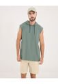 Camiseta Para Hombre Manga Sisa Cuello Redondo Color Verde Marca Ostu #60091695 de Ostu
