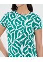 Camiseta Para Mujer Manga Corta Cuello Redondo Color Verde Marca Ostu #40092427 de Ostu