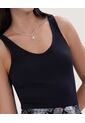 Camiseta Para Mujer Manga Sisa Cuello V Color Negro Marca Ostu #40092233 de Ostu