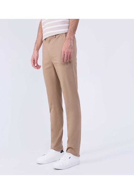 Pantalon Para Hombre Chino Color Café Claro Marca Ostu #60070418
