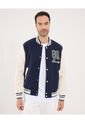 Chaqueta Para Hombre Bomber Color Azul Marca Ostu #60080176 de Ostu