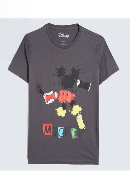 Camiseta Para Niño Manga Corta Cuello Redondo Color Gris  Marca Ostu #80090269