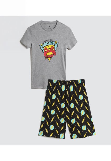 Pijama Para Niño M/C P/C Color Gris  Marca Ostu #80040083
