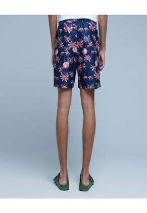 Ropa De Playa Para Hombre Pantaloneta De Baño Corta Color Azul Marca Ostu #60270032