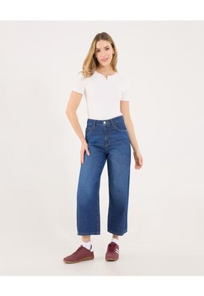 Jean Para Mujer Culotte Color Azul Marca Ostu #40160620