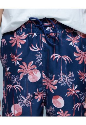 Ropa De Playa Para Hombre Pantaloneta De Baño Corta Color Azul Marca Ostu #60270032