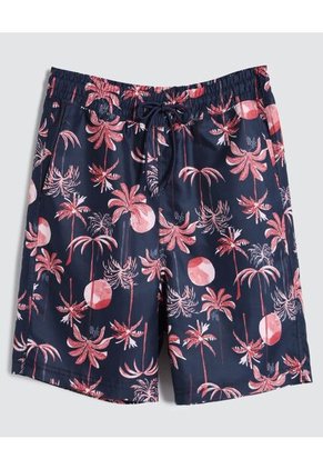 Ropa De Playa Para Hombre Pantaloneta De Baño Corta Color Azul Marca Ostu #60270032