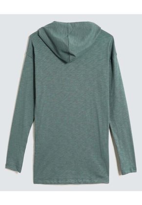 Buzo Para Niño Hoodie Color Verde  Marca Ostu #80060122