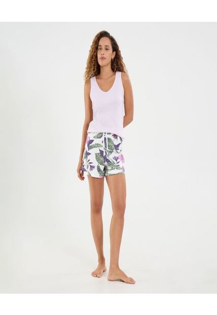 Pijama Para Mujer M/S P/C Color Lila Marca Ostu #40040412