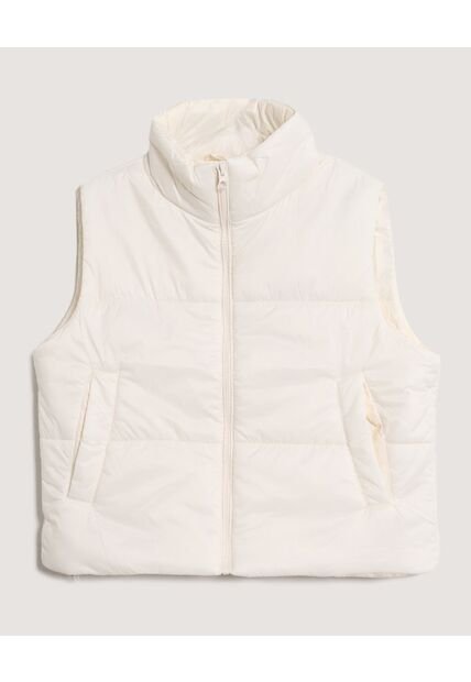 Chaleco  Para Mujer Acolchado Color Crema Marca Ostu #40250032