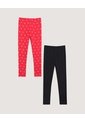 Leggins X2 Infantil Niña Largo Color Surtido Marca Ostu #90230123 de Ostu