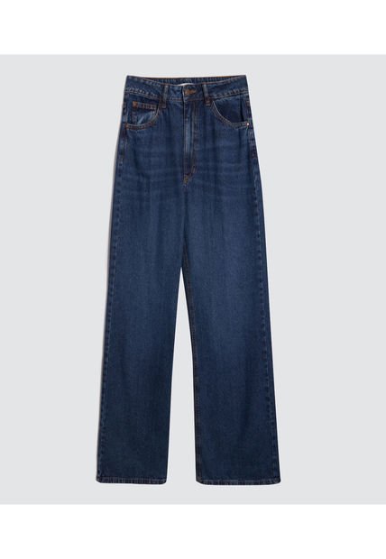 Jean Para Mujer Wide-Leg Color Azul  Marca Ostu #40160412
