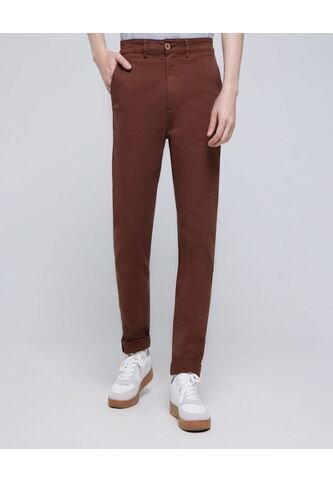 Pantalon Para Hombre Chino Color Café  Marca Ostu #60070365 Ostu