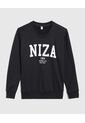 Buzo Infantil Niño Cuello Redondo Color Negro Marca Ostu #80060175 de Ostu