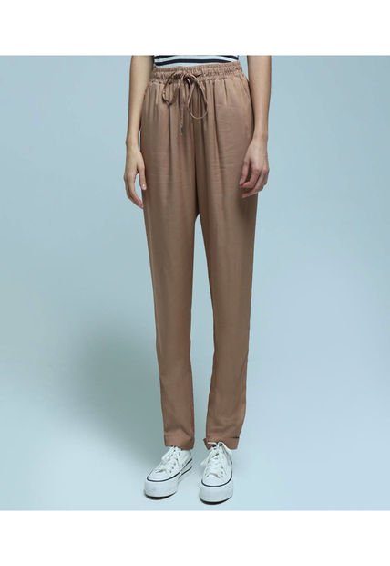 Pantalon Para Mujer Jogger Color Café  Marca Ostu #40070576