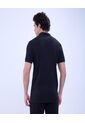 Polo Para Hombre Cuello Tejido Sin Bolsillo Color Negro Marca Ostu #60110724 de Ostu