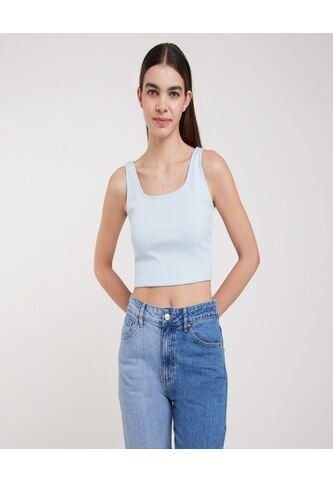 Camiseta Para Mujer Manga Sisa Color Azul  Marca Ostu #40091599 Ostu