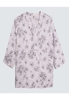 Blusa Para Mujer Manga 3/4 Color Blanco Marca Ostu #40120986