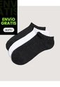Medias Invisibles Pack X3 X3 Para Mujer Negro Ostu de Ostu