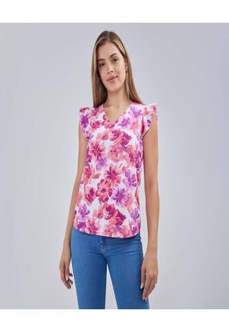 Blusa Para Mujer Manga Sisa Color Rosado  Marca Ostu #40120991 Ostu