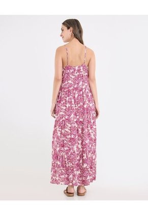 Vestido  Para Mujer M/Sisa Largo Color Rosado Marca Ostu #40170338