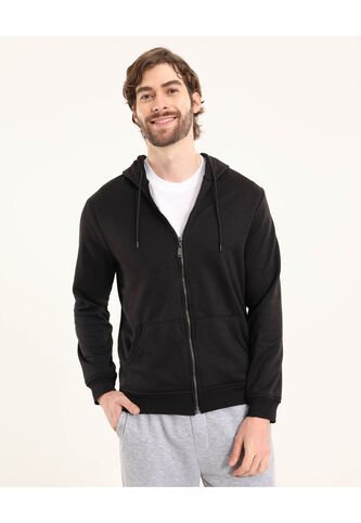 Buzo Para Hombre Zipper Color Negro Marca Ostu #60060271 Ostu