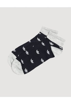 Medias Pack X3 Media Tobillera X3 Para Hombre Negro Ostu