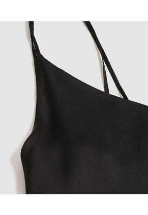 Top Para Mujer Cuello V Color Negro Marca Ostu #40220357