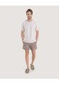 Pantaloneta De Baño Estampada  Para Hombre Café Ostu de Ostu