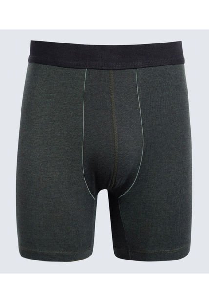 Boxer Para Hombre Filete Medio Algodón Color Verde  Marca Ostu #60000483
